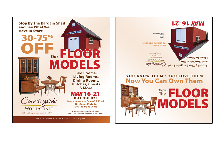 direct mail flyer post card designer massachusetts