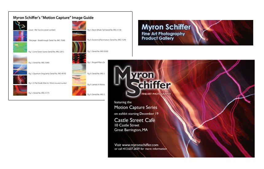 myron schiffer photography print promotional materials post card