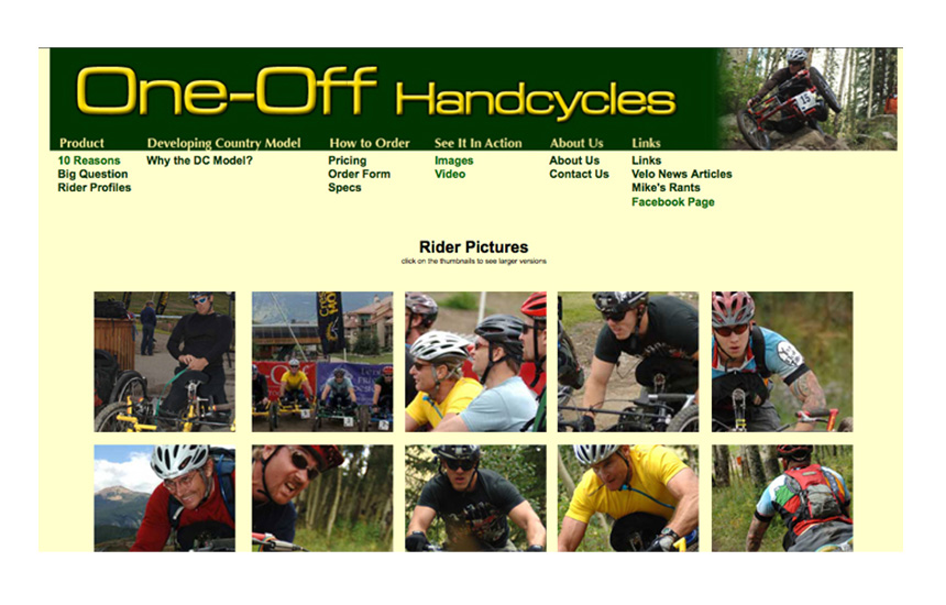 one off handcycle web site design western massachusetts ma berkshire