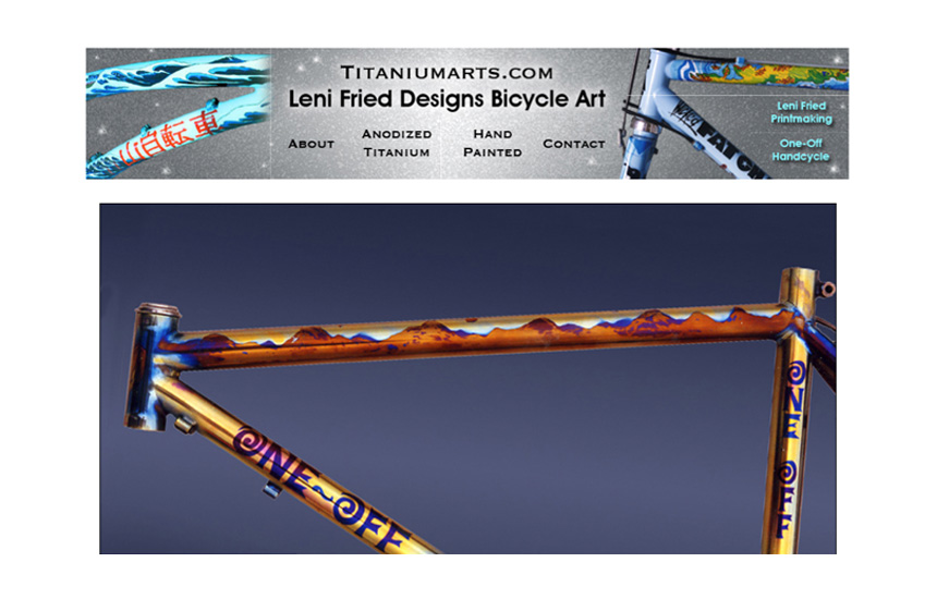 titanium arts custom painted bicycle artist website